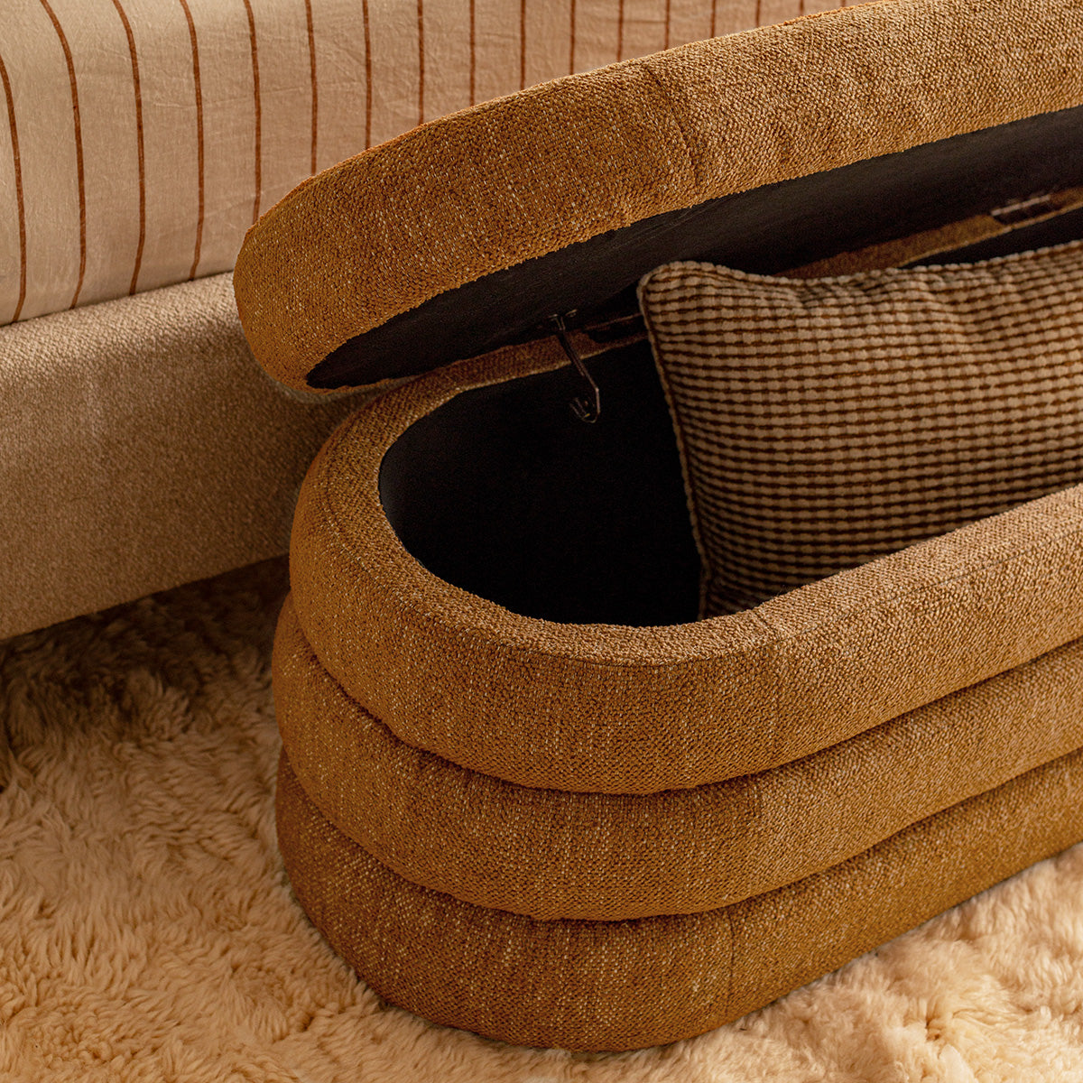 Mecca Oval Storage Ottoman - Image 24
