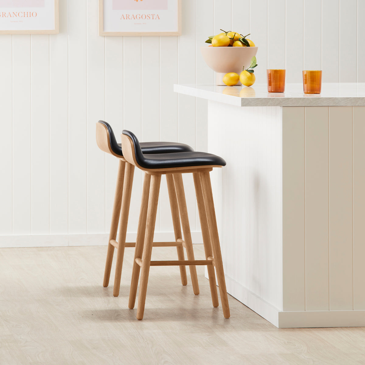 Capa Leather Bar Stool - Image 16