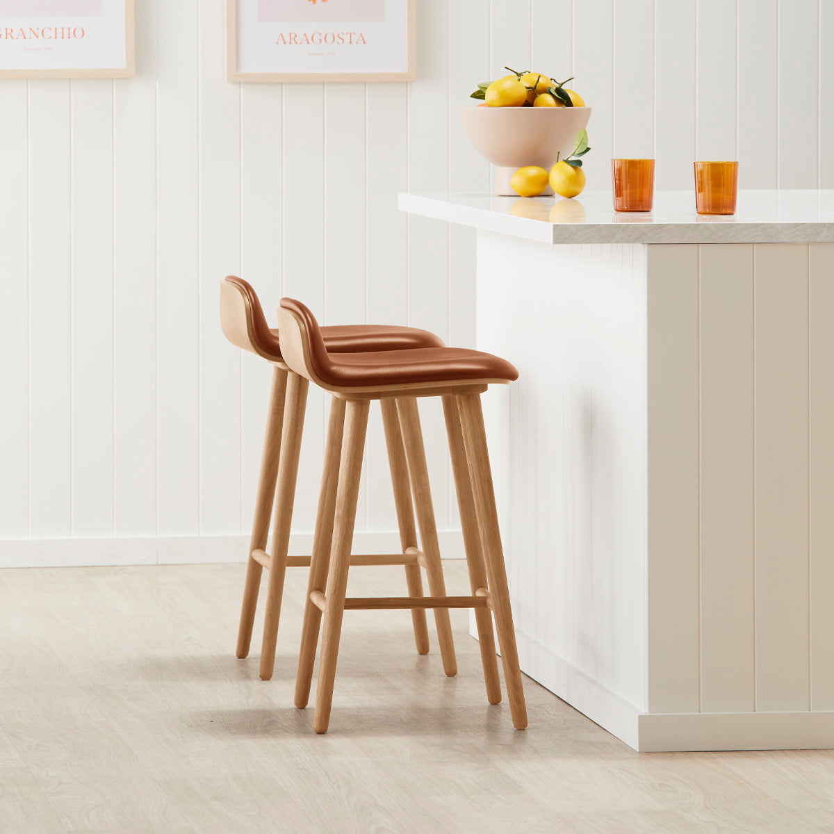 Capa Leather Bar Stool - Image 9