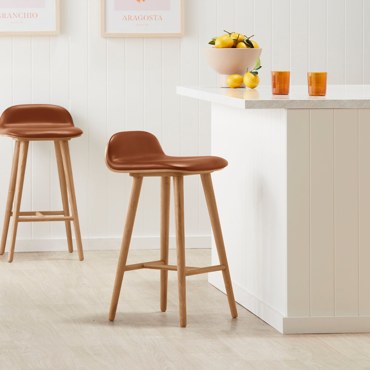 Capa Leather Bar Stool - Image 8