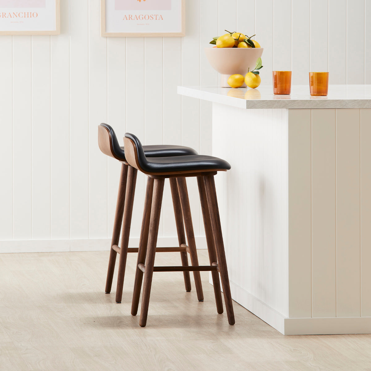 Capa Leather Bar Stool - Image 2