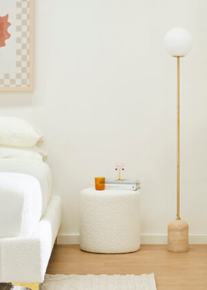 Juliette Boucle Ottoman (40cm)