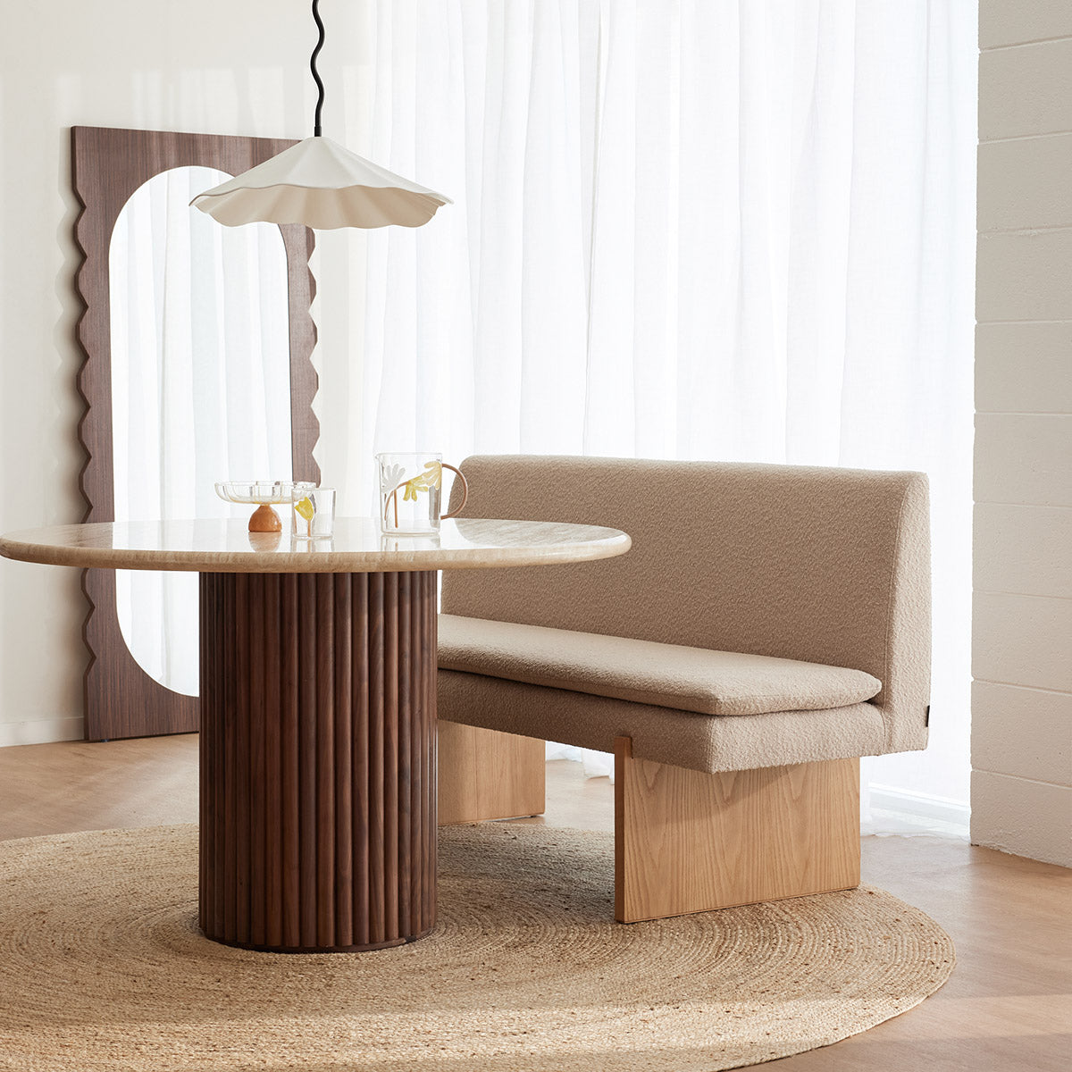 Umi Oak Dining Sofa - Image 102