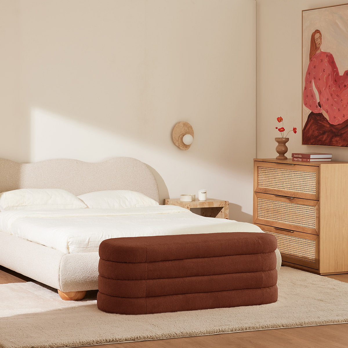 Mecca Oval Storage Ottoman - Image 2