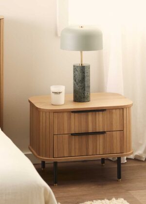 Rio Bedside Table (2 Drawer)