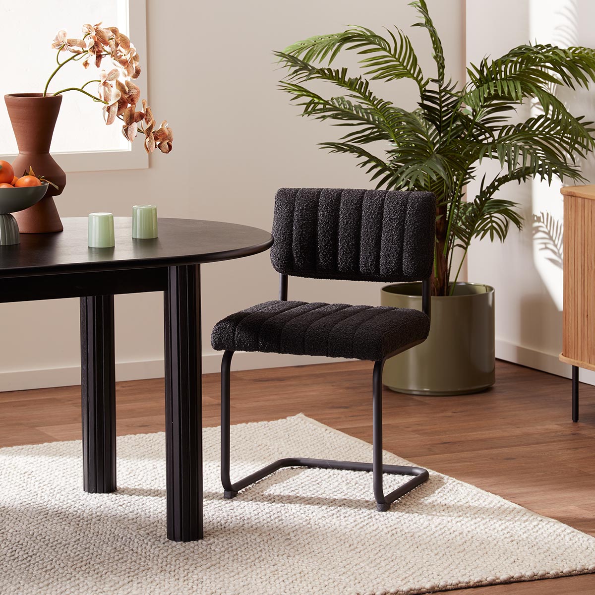 Blake Fabric Dining Chair - Image 4