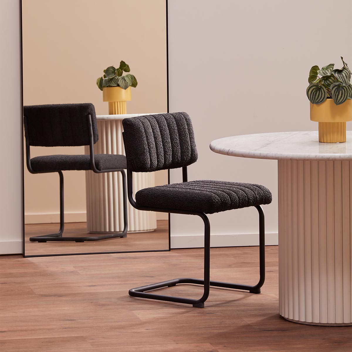 Blake Fabric Dining Chair - Image 3