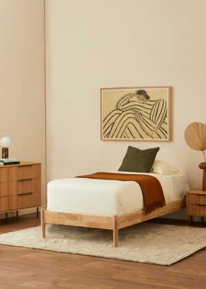 Luna Timber Single Bed Frame