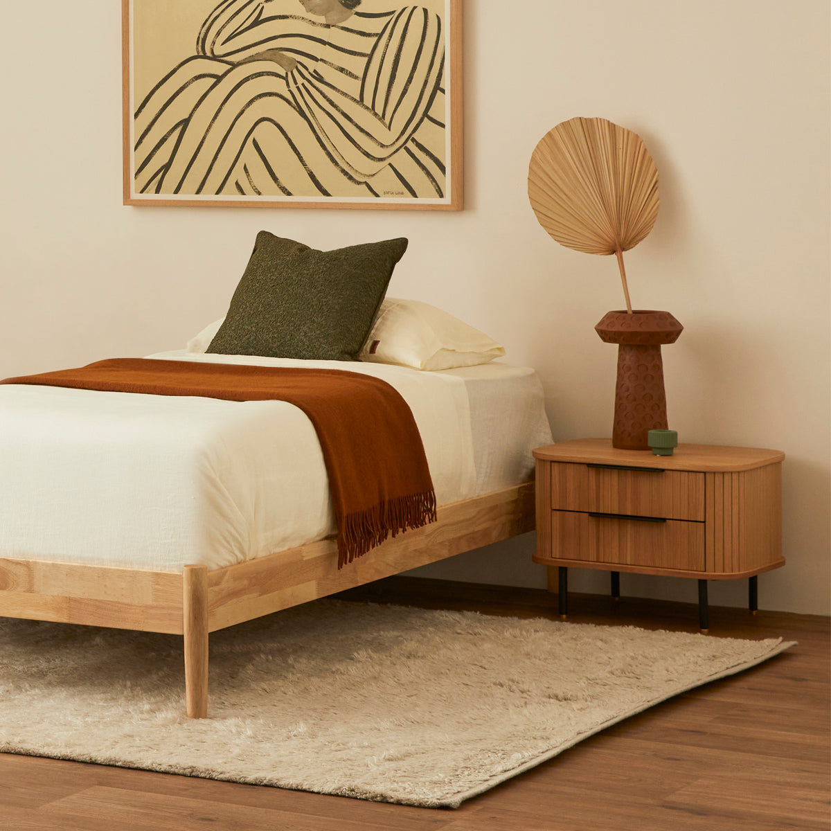 Luna Timber Single Bed Frame - Image 2